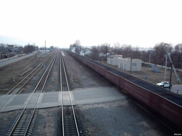 Железнодорожный переезд в Лиозно