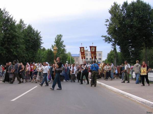 Молебен о погибших воинах в Лиозно